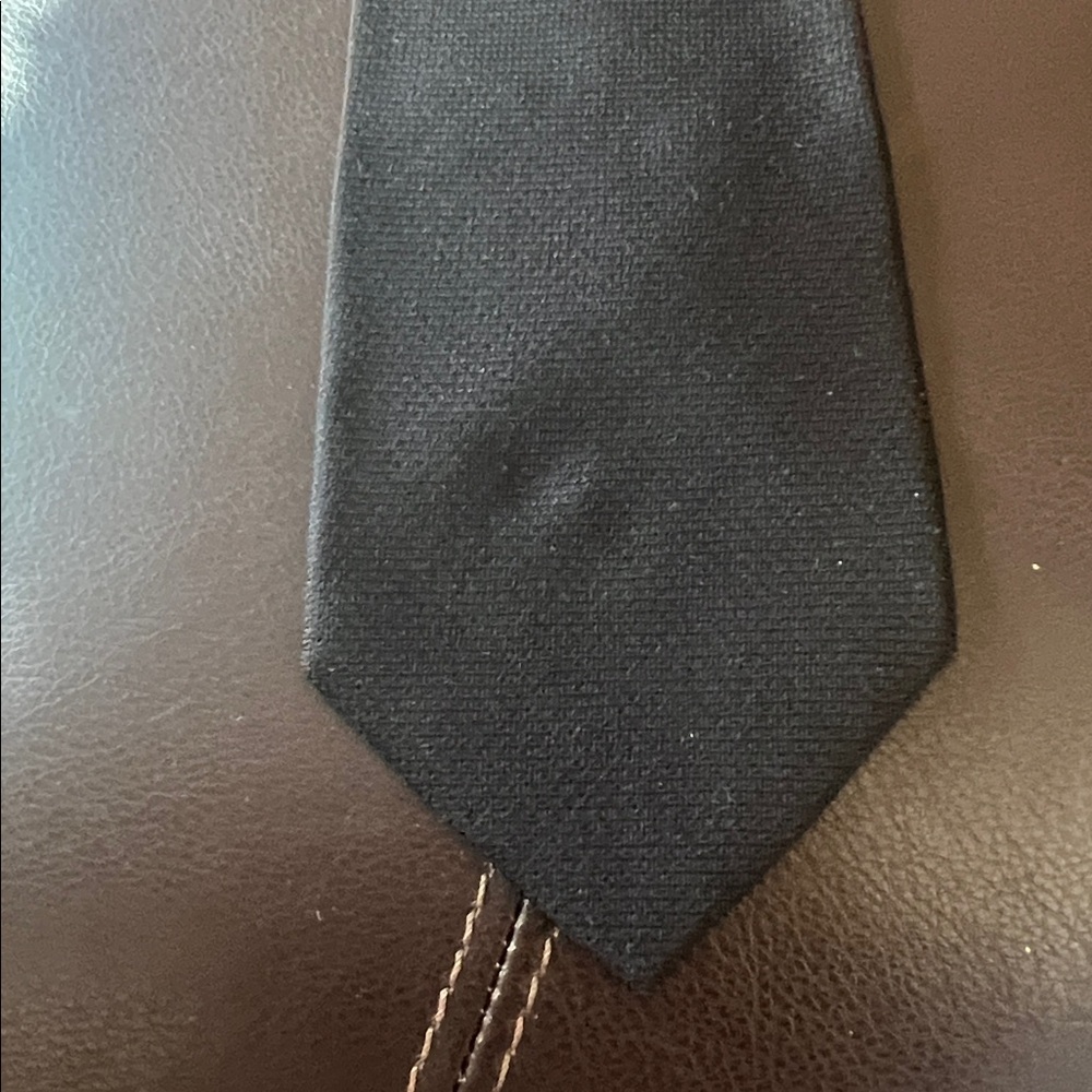 Valerio Garani Black Tie with Gold Accent